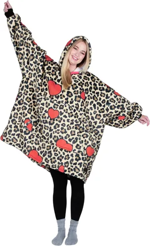 Vista 27 de Catalonia Sudadera con Capucha Manta Extragrande, Cómoda Sudadera Sherpa Usable, Regalo para Ella