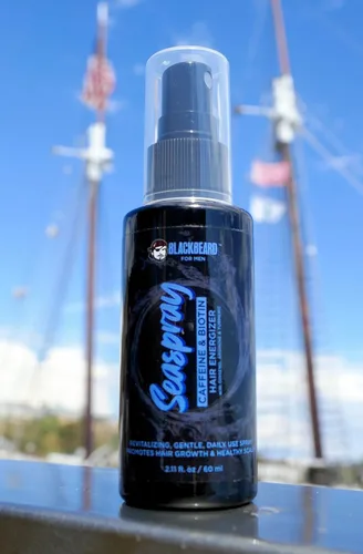Vista 2 de Blackbeard Seaspray Hair Energizer - Suero en aerosol para hombre con biotina y cafeína, voluminizador para cabello más grueso y completo