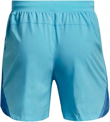 Vista 4 de Under Armour - Pantalones cortos de tela tejida, elásticos, para hombre, de 5pulgadas, modelo Launch