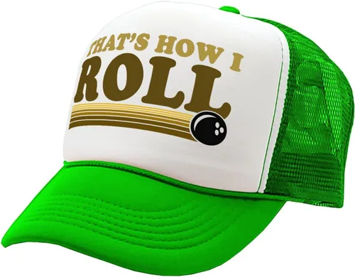 Vista 2 de The Goozler - That's How I ROLL - Bola retro de bolos - Gorra de camionero estilo retro vintage
