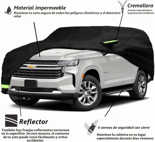 Vista 2 de YIXIN Funda impermeable para automóvil Chevrolet Tahoe/GMC Yukon/Cadillac Escalade 2007-2026, ajuste personalizado, correa 100% impermeable