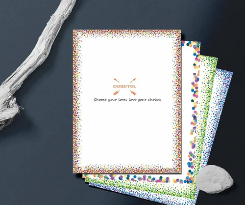 Vista 5 de Papel de papelería colorido más grueso, papel estético de 8.5 x 11 pulgadas, 48 hojas, 6 estilos, doble cara, bonito papel, papel decorativo