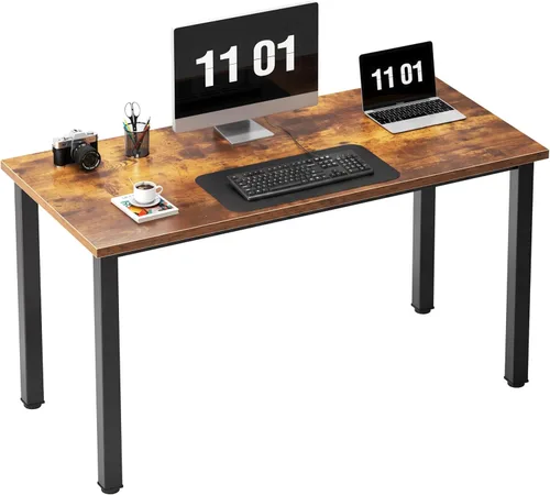 Vista 31 de Need Escritorio pequeño para computadora, mesa de escritura resistente de 31.5 pulgadas, estrecho, negro