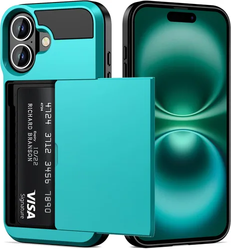 Vista 25 de Vofolen Funda para iPhone 16 con tarjetero y cartera