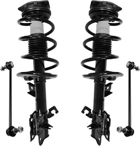 Vista 97 de Detroit Axle - Kit de 4 piezas RWD Puntales Delanteros Barras Estabilizadoras para Ford F-150 2021 2022 2023 2024, 2 Puntales con Resorte Helicoidal