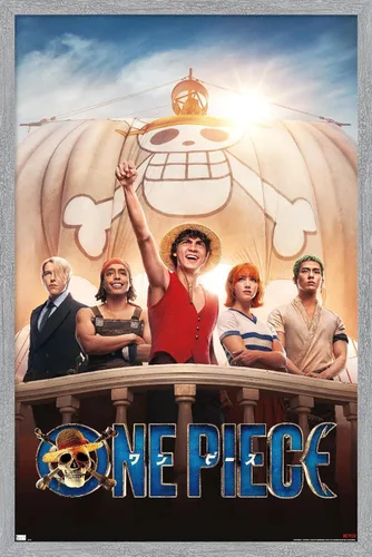 Vista 16 de Trends International Netflix One Piece - Póster de pared de una hoja, 14.72 x 22.37 pulgadas, versión enmarcada dorada Versión con marco dorado