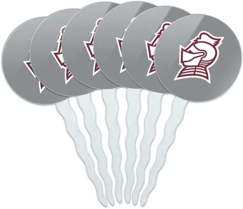 Vista 318 de Abilene Christian - Juego de 6 palillos para cupcakes con logotipo secundario