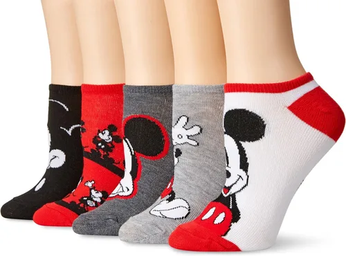 Vista 7 de Disney Paquete de 5 calcetines invisibles de Mickey Mouse para mujer Assorted Neutral
