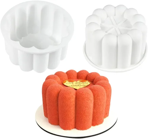 Vista 14 de Molde de silicona redondo para pastel de mousse de fénix, moldes reutilizables para tartas de queso, chocolate, pudín, gelatina, dulces, helado