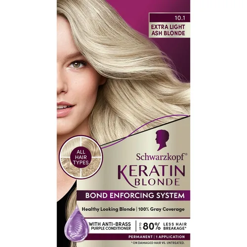 Vista 31 de Schwarzkopf Keratin - Tinte para el cabello rubio, 7.0 rubio ceniza oscuro, coloración permanente de calidad profesional, sistema de refuerzo