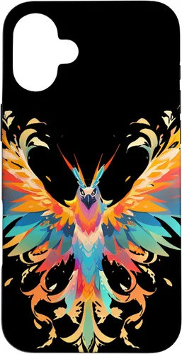 Vista 22 de Funda para iPhone 11 Rising Phoenix Fire Colorful Bird Open Wing Rebirth