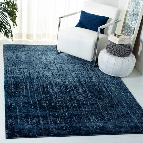 Vista 9 de SAFAVIEH Retro Collection - Alfombra decorativa de 2 x 3 pies, color negro y gris claro, diseño abstracto moderno, no desprende pelusa y de fácil
