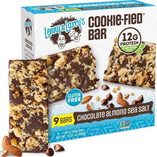 Vista 8 de Lenny & Larry’s Paquete de Variedad de Barras de Proteínas con Sabor a Galleta – 4 Sabores – 8 x 45 g de Barras de Proteínas Veganas – Snacks Altos