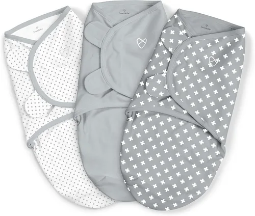 Vista 5 de SwaddleMe Ingenuity - Manta original para envolver de 3 a 6 meses, paquete de 3 unidades (Mountaineer) y por Ingenuity Original Swaddle - Talla S/M