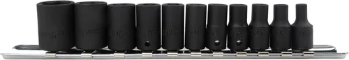 Vista 2 de Genius Tools Juego de llaves de impacto Dr. SAE de 11 piezas de 1/4" TF-211S