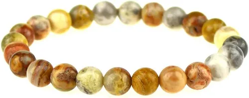 Vista 26 de Clearain Pulsera de Gemas Naturales 8 mm con Cuentas Redondas de Chakra, Cristal de Energía para Reiki, Curación Elástica y Elástica de 7 Pulgadas