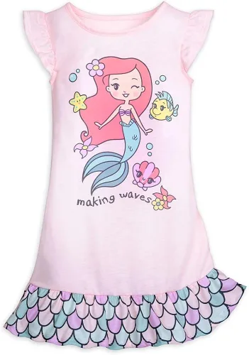 Vista 4 de Disney Ariel - Juego de bata y diadema para niñas - La Sirenita