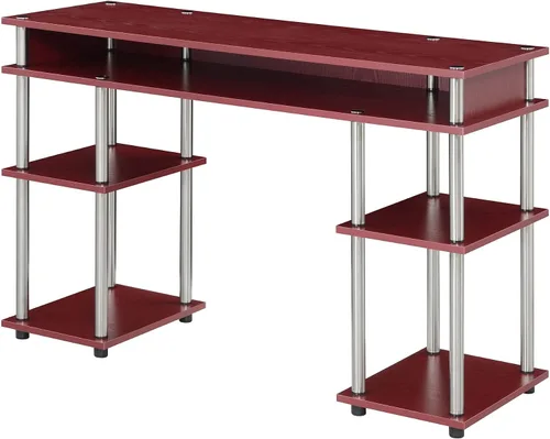 Vista 20 de Convenience Concepts Designs2Go No Tools - Escritorio para estudiantes de 47.25 pulgadas, escritorio contemporáneo para oficina, dormitorio y Blanco