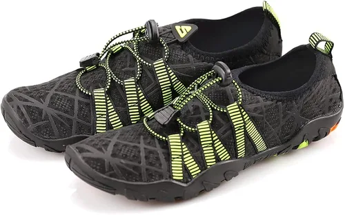 Vista 2 de Joelynne Zapatos de agua para mujeres y hombres de secado rápido descalzo para playa natación deportes senderismo buceo surf 1-carbon Black