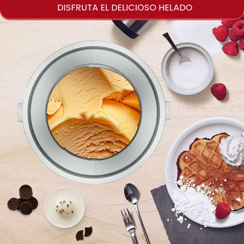Vista 8 de Accesorio para Máquina de Helados para Batidora de Pie KitchenAid, Compatible con Batidoras de Pie de 4.5/5QT y 6QT, Tazón Congelado para Máquina