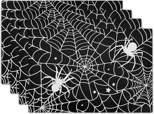 Vista 12 de Fall Placemats 12×18 Inches Set of 4 Autumn Leaves Festival Indoor Kitchen Dining Table Place Mats for Home Party Decoration