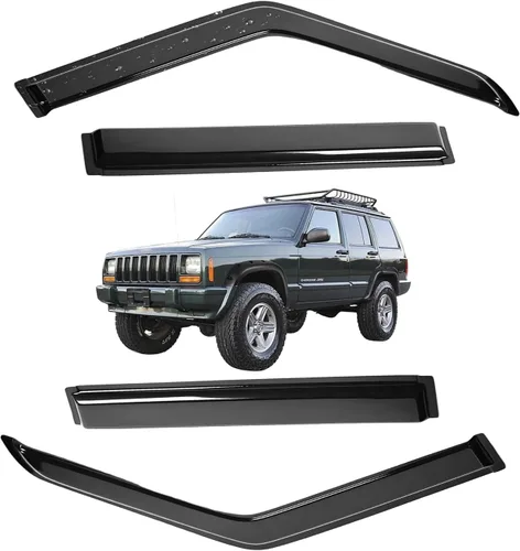 Vista 127 de Viseras para ventanas para Mazda 3 Sedán 4 puertas 2004 2005 2006 2007 2008 2009 estilo JDM Mugen, deflector de viento, protector solar y de lluvia