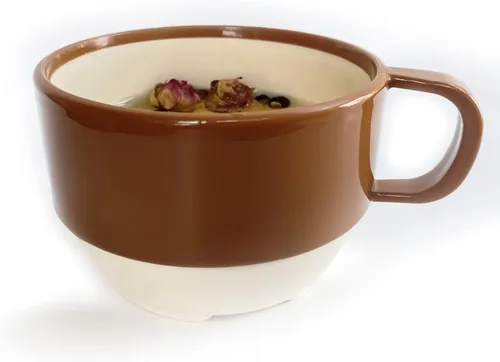 Vista 7 de Sicaluya Tazas de café de plástico apilables de 11 onzas con asa (paquete de 6), taza de fiesta ligera para niños y adultos y ancianos, aptas