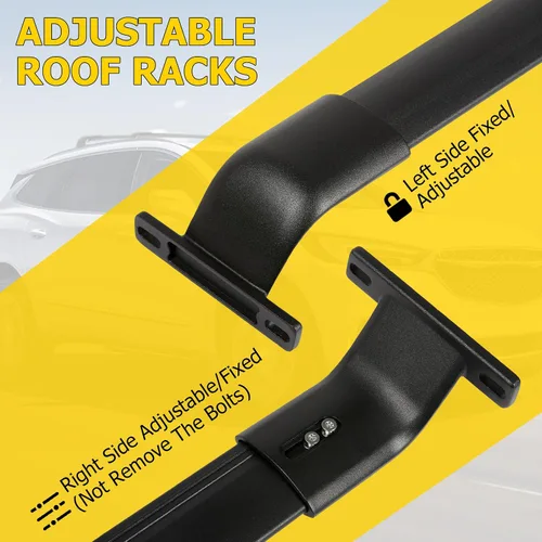 Vista 5 de AUXMART Barra transversal para portaequipajes para Buick Enclave 2018-2026 con rieles laterales