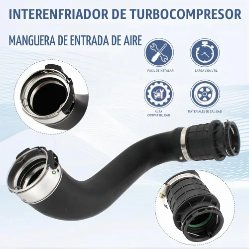 Vista 6 de Manguera de entrada de aire intercooler turbocompresor compatible con Cruze