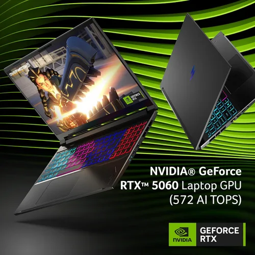Vista 3 de Acer Nitro V 16S AI Copilot+ PC Gaming Laptop, Ryzen AI 7 350 16GB RAM 1TB HD RTX 5060