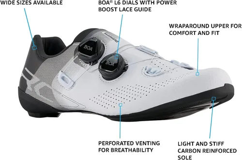 Vista 2 de SHIMANO SH-RC702 Tenis de ciclismo de carretera para hombre