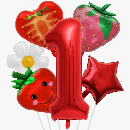 Vista 19 de Globos de béisbol de papel de aluminio para decoración de cumpleaños, globos con el número 2, globos de confeti de estrella roja y azul