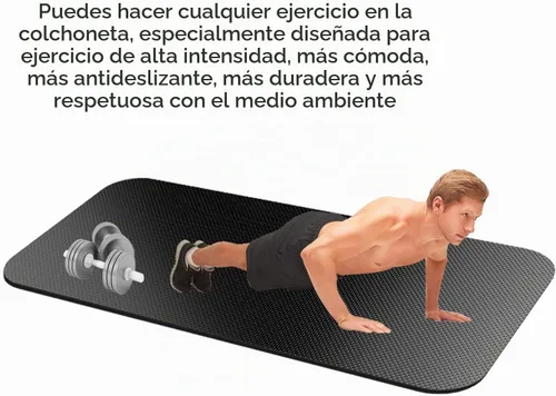 Vista 5 de Alfombra Grande de Ejercicio, Alfombra de Equipo de Ejercicio, Alfombra para Caminadora, Alfombra para Bicicleta de Ejercicio, Alfombras