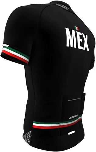 Vista 3 de Maillot Pro de ciclismo de manga corta para hombre Negro