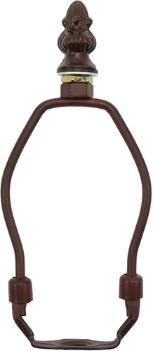 Vista 16 de Bieye SS010 Pantalla de lámpara de soporte para lámpara de mesa estilo Tiffany vidrieras (bronce 4.5 pulgadas de alto)