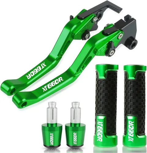 Vista 20 de Palancas de freno Accesorios de motocicleta CNC Palancas de embrague de freno Manillar Manillar Agarres extremos para Yamaha XT660R XT 660R