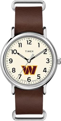 Vista 28 de Timex Tribute Correa de cuero de cuarzo NFL Weekender de 1.575 in para hombre