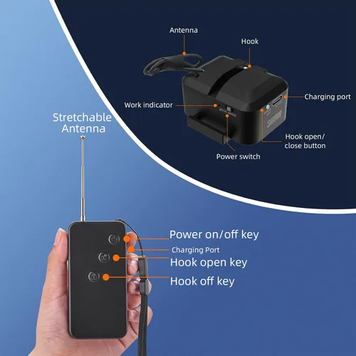 Vista 6 de BRDRC Sistema de carga útil Airdrop para DJI Mini 4 Pro/Mini 3 Pro/Air 3/Mavic 3 Pro Transporte Liberación Entrega Drop Airdrop Pesca