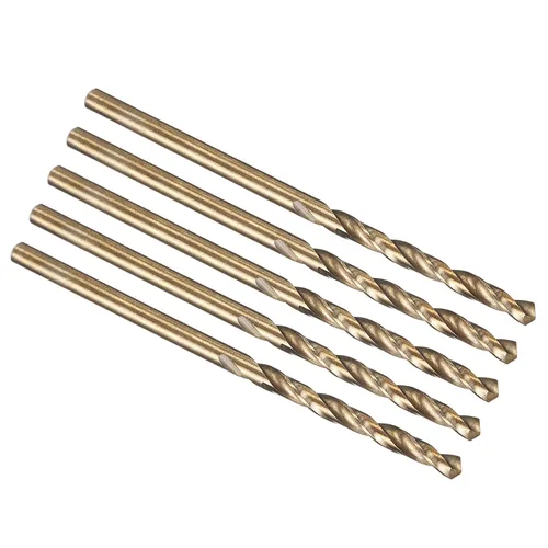 Vista 40 de PATIKIL Broca Jobber de 0.039 in, vástago recto M35 cobalto 5% acero de alta velocidad 135° acabado dorado para metal duro de acero inoxidable - 2