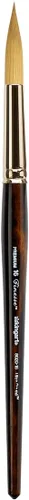 Vista 17 de KINGART Premium Finesse 8020-0 Ultra Round Series - Cepillo para artista, pelo sintético Kolinsky Sable, mango corto, acuarela y pinturas al óleo