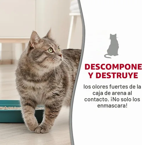 Vista 3 de Limpiador de bandeja de espuma Nature’s Miracle, resistente a los olores de orina de gato, fórmula enzimática, 17.5 oz (495 g)