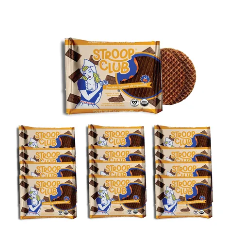 Vista 12 de Stroop Club Stroopwafel de Caramelo Orgánico Infusionado con Chai Indulgencia Vegana, a Base de Plantas y Aprobada por los Holandeses - 24