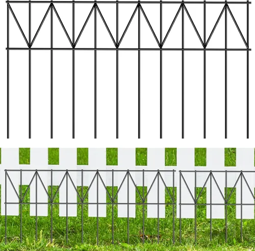 Vista 11 de Paquete de 5 vallas de barrera para animales de 24 pulgadas de largo x 15 pulgadas de alto, producto patentado para valla subterránea sin