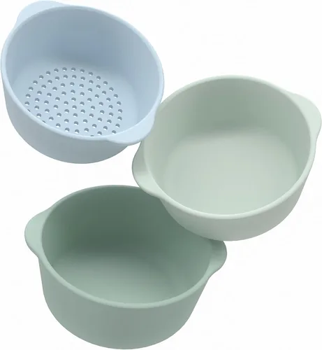 Vista 9 de Inspire My Play - 3 cuencos y tamiz anidables - Perfecto para bandeja de juegos sensoriales - Accesorios para contenedores sensoriales - Suministros