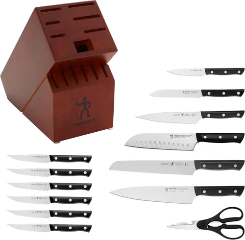 Vista 3 de HENCKELS Everedge Dynamic - Juego de cuchillos afilados de 14 piezas, cuchillo de chef, cuchillo de pan, cuchillo de carne, ingeniería alemana