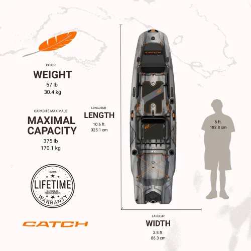 Vista 9 de Pelican Catch Mode 110 Kayak