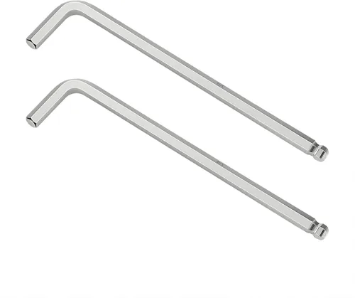 Vista 11 de 2 llaves Allen de extremo de bola de 1/4 pulgadas, llave hexagonal interna SAE, herramienta de reparación de brazo largo en forma de L, CR-V
