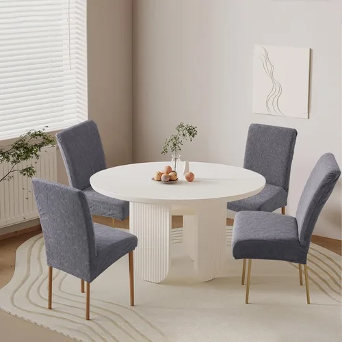 Vista 57 de Fundas impermeables para sillas de comedor, fundas elásticas para sillas Parsons, para comedor, cocina, funda protectora para silla de comedor