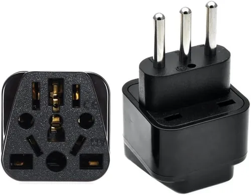 Vista 30 de Toptekits - Paquete de 2 adaptadores universales de enchufe de viaje, tipo B de EE. UU., convertidor de enchufe internacional a Estados Unidos Blanco