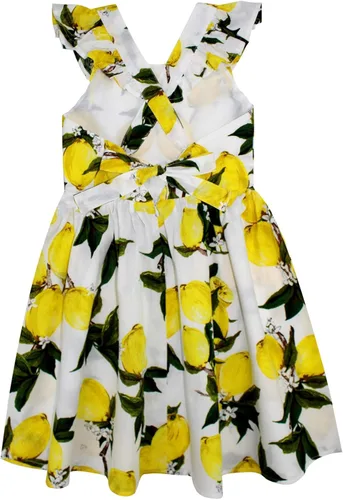 Vista 296 de Vestido de verano para niña, de algodón, con diseño floral